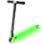 Neon Green Scooter