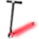 Neon Red Scooter