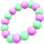 Purple & Green Beads