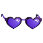 Purple Heart Glasses