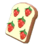 Strawberry Toast Flying Disc
